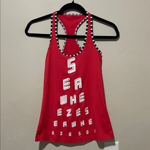 Lululemon Seawheeze Red Tank Top Sleeveless RARE